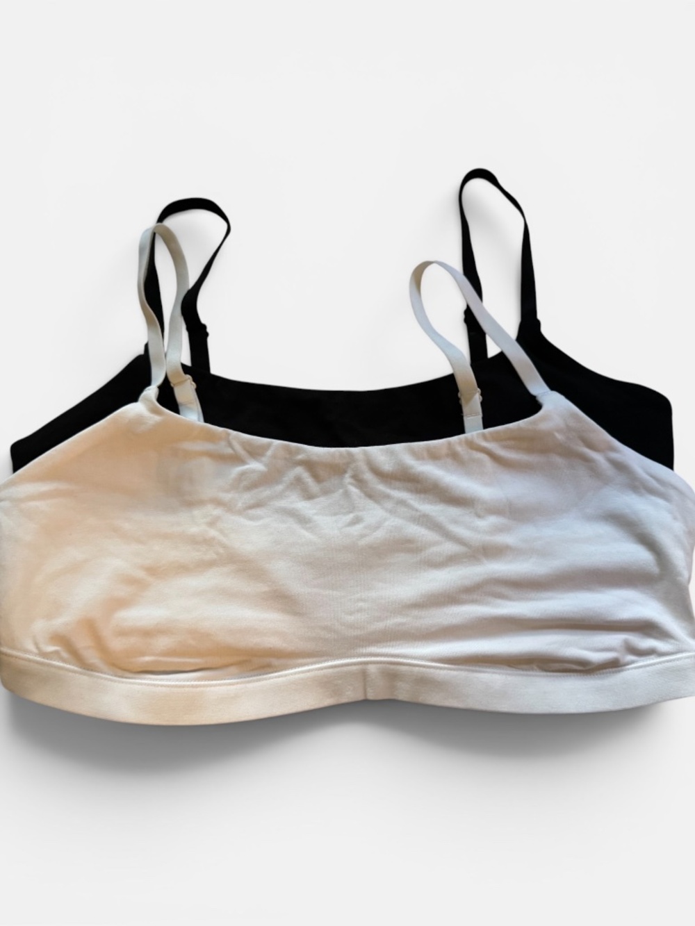 Organic Cotton Black and White Bralette 2- pack